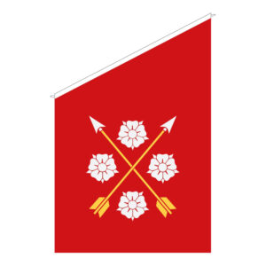 Fasadflagga Närke (skuren)
