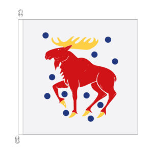 Kvadratisk flagga Gästrikland